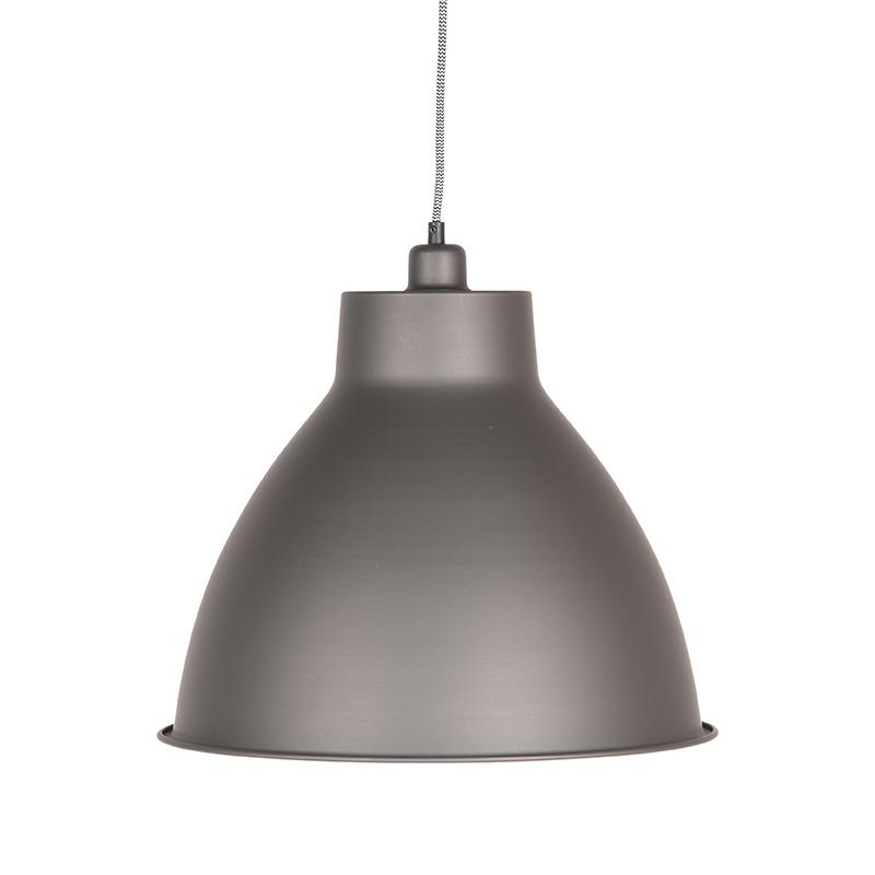  Hanglamp Dome - Metallic Grey - Metaal afbeelding 1