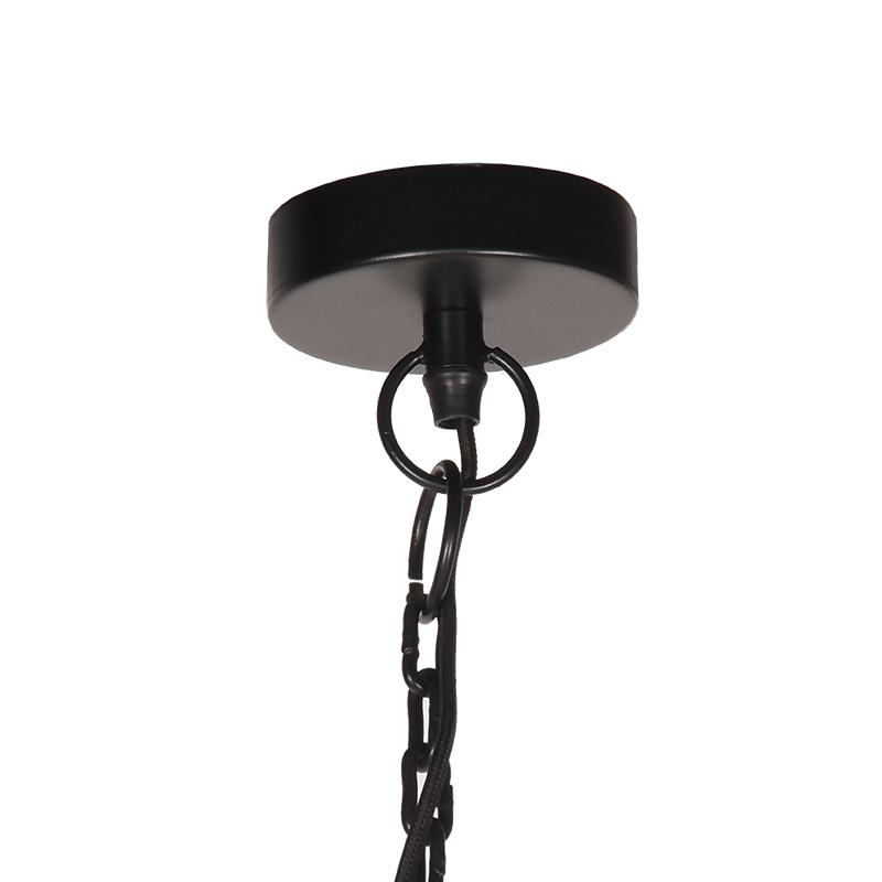  Hanglamp Drop - Zwart - Mangohout afbeelding 5