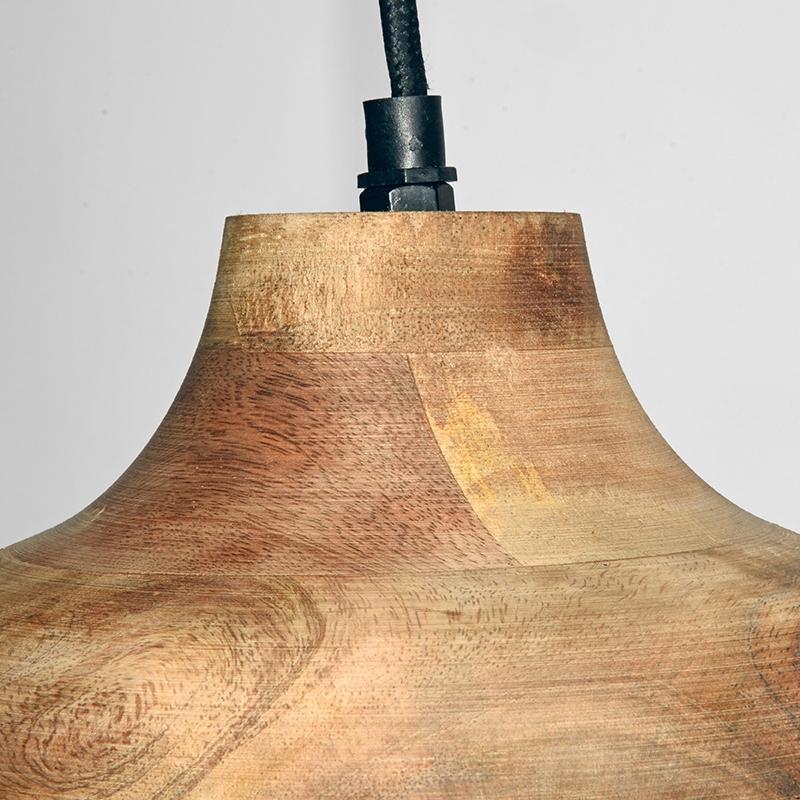  Hanglamp Finn - Hout - Hout afbeelding 3