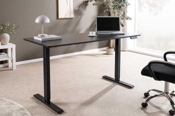 Electrisch hoogte verstelbaar bureau antraciet zwart 140 cm