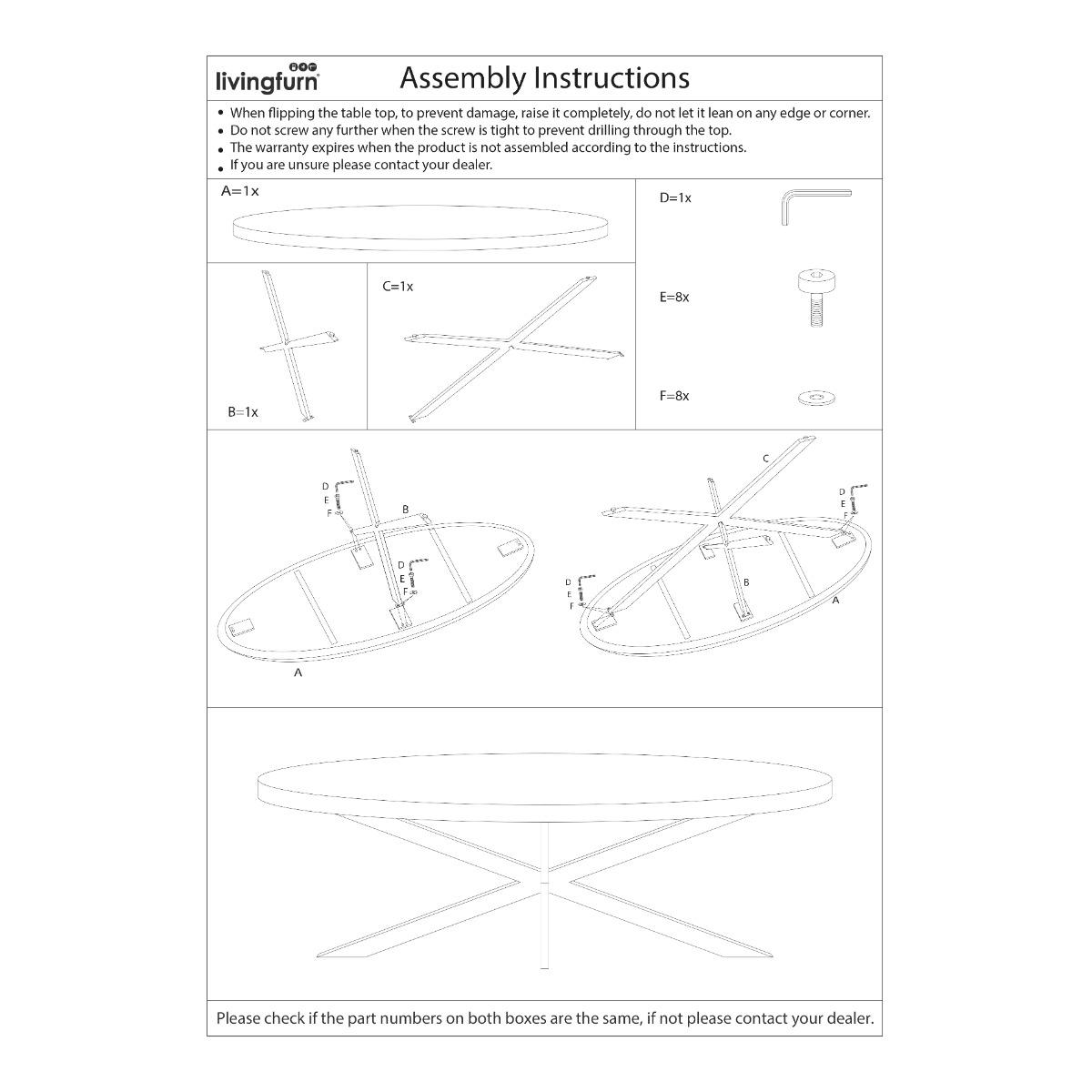 Kala Oval Spider 210 cm afbeelding 6