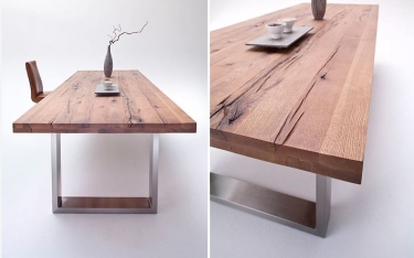 massief houten tafel