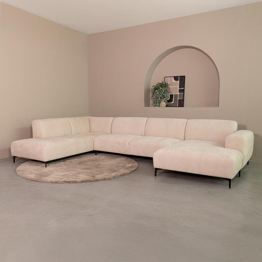  Hoekbank Merido - Naturel - Raven - Links Voorstaand afbeelding 1