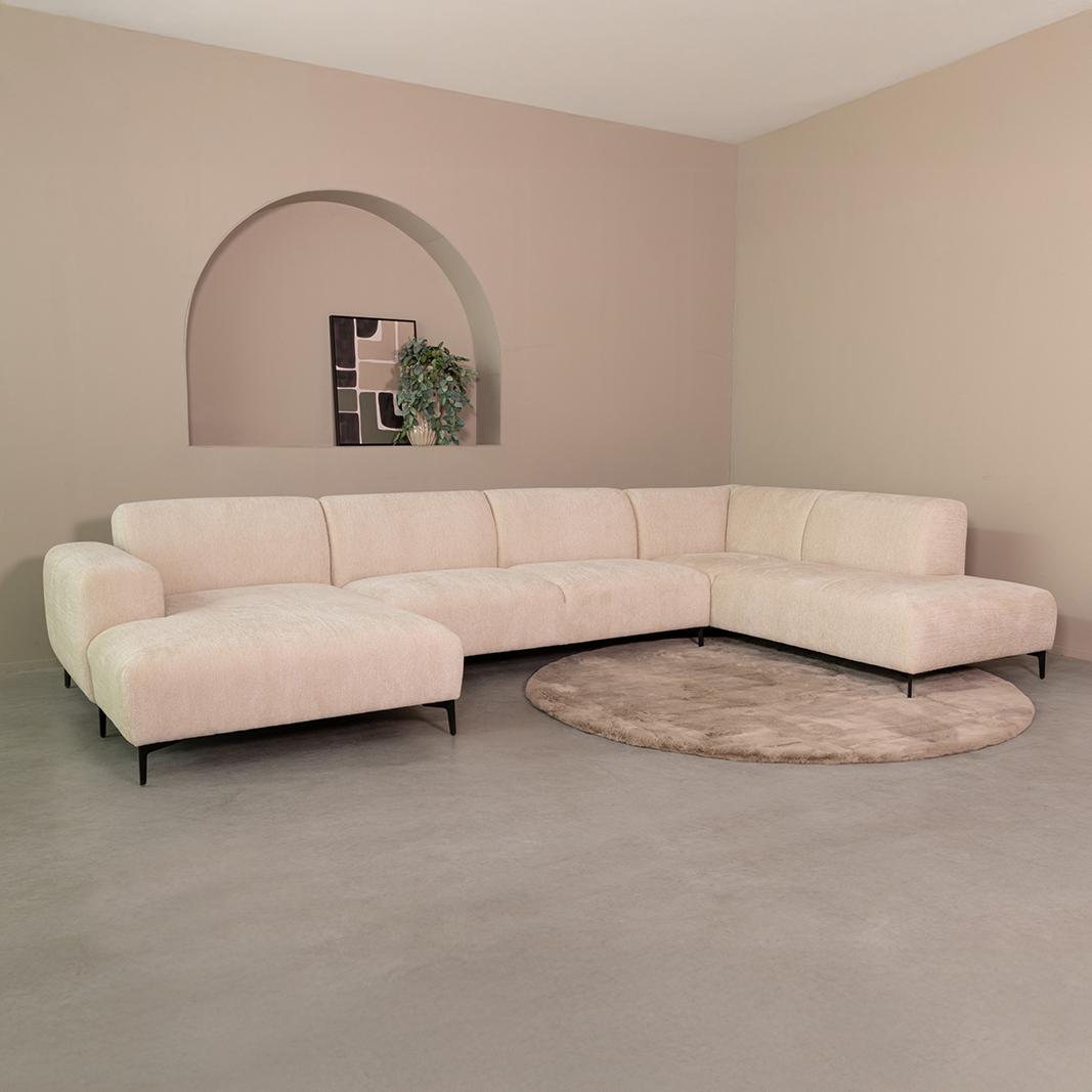  Hoekbank Merido - Naturel - Raven - Rechts Voorstaand afbeelding 1