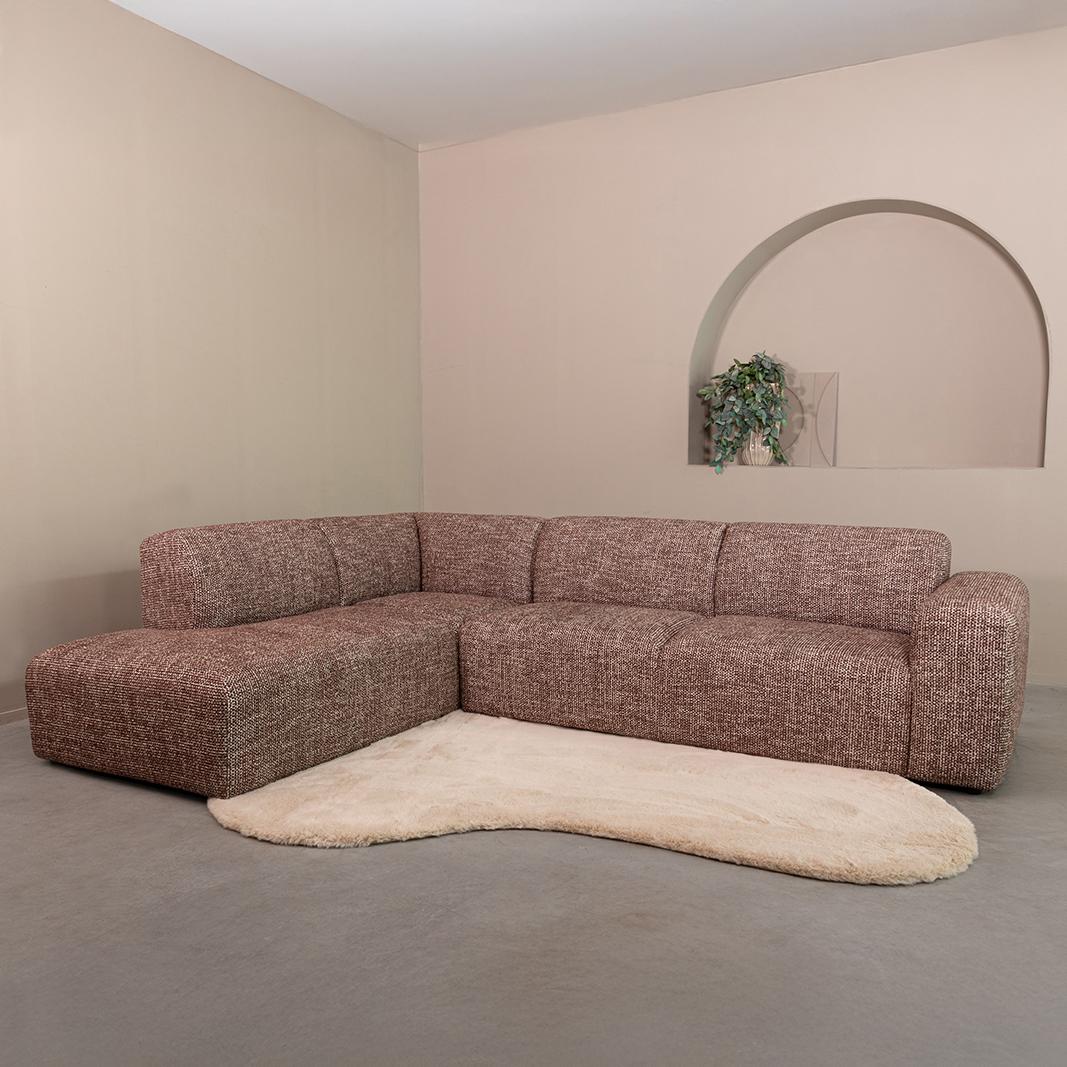  Hoekbank Verona - Cherry Chocolate - Silencio - Links Voorstaand afbeelding 1