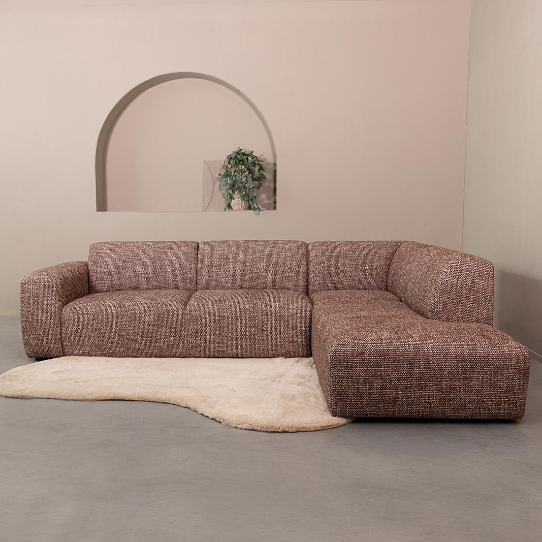  Hoekbank Verona - Cherry Chocolate - Silencio - Rechts Voorstaand afbeelding 2