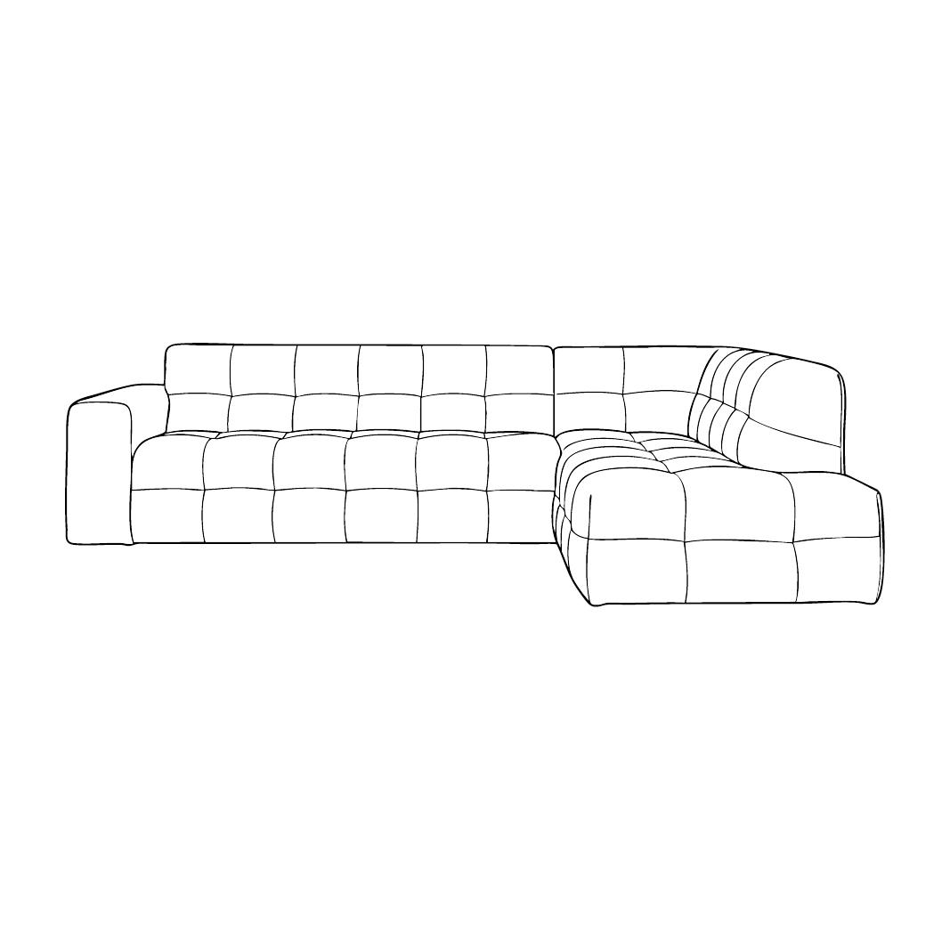  Hoekbank Lorenzo - Taupe - Silencio afbeelding 1