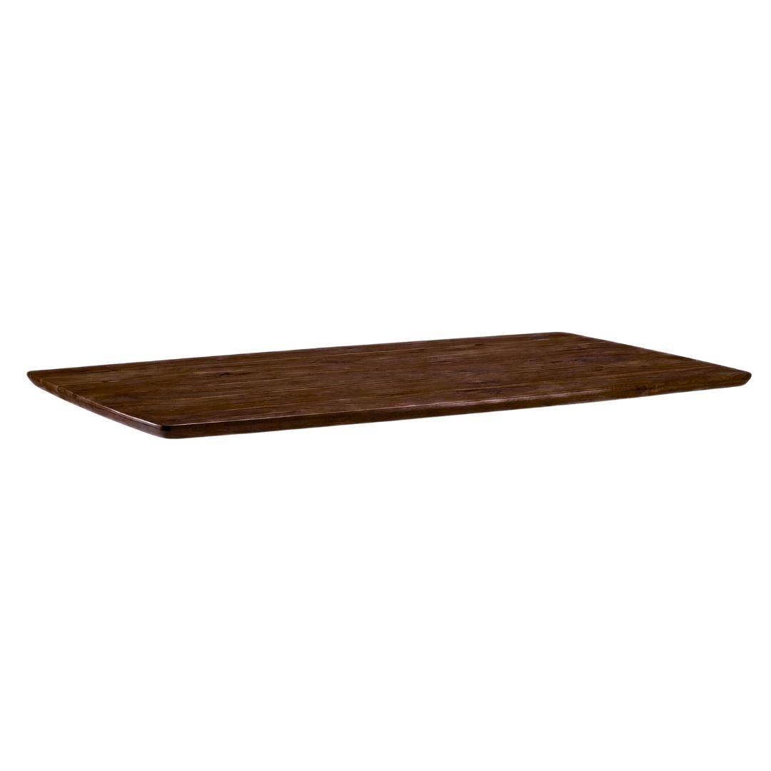  Eetkamertafel Tafelblad Rechthoek - Espresso - Mangohout - 240 cm - Rechthoek afbeelding 1