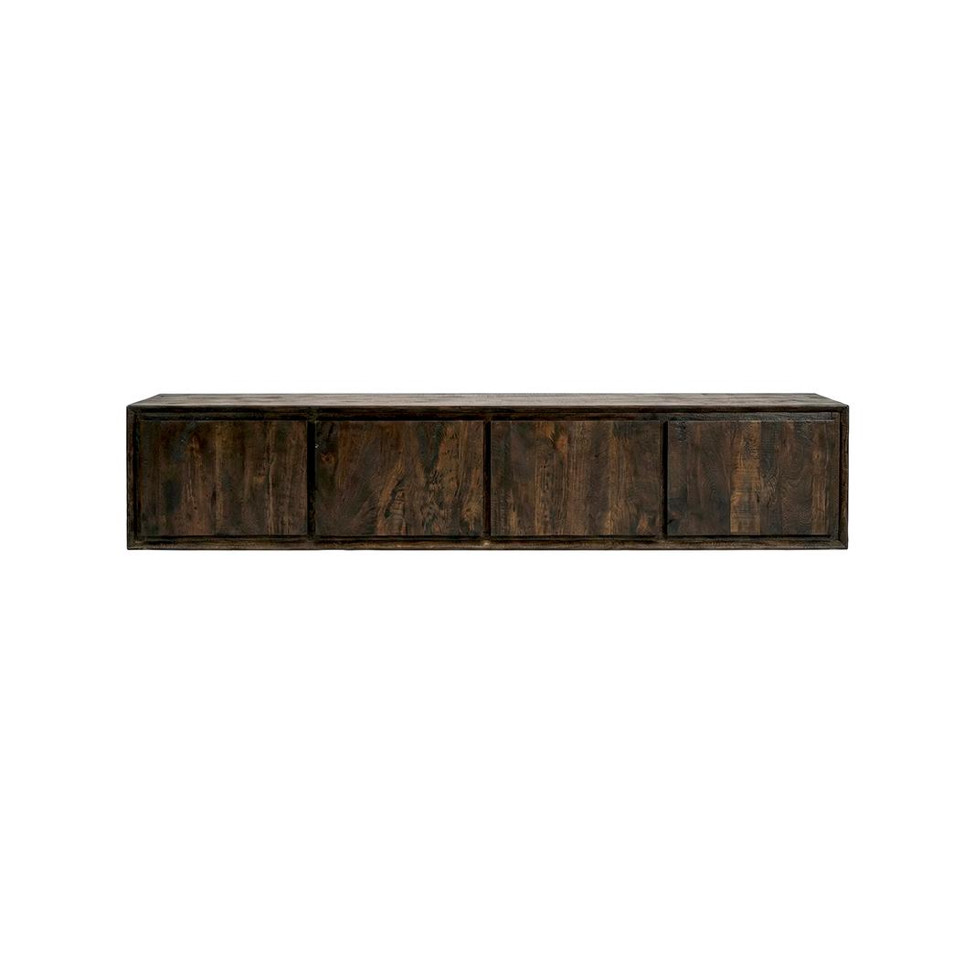  Tv-meubel Nori - Espresso - Mangohout - 190 cm afbeelding 2