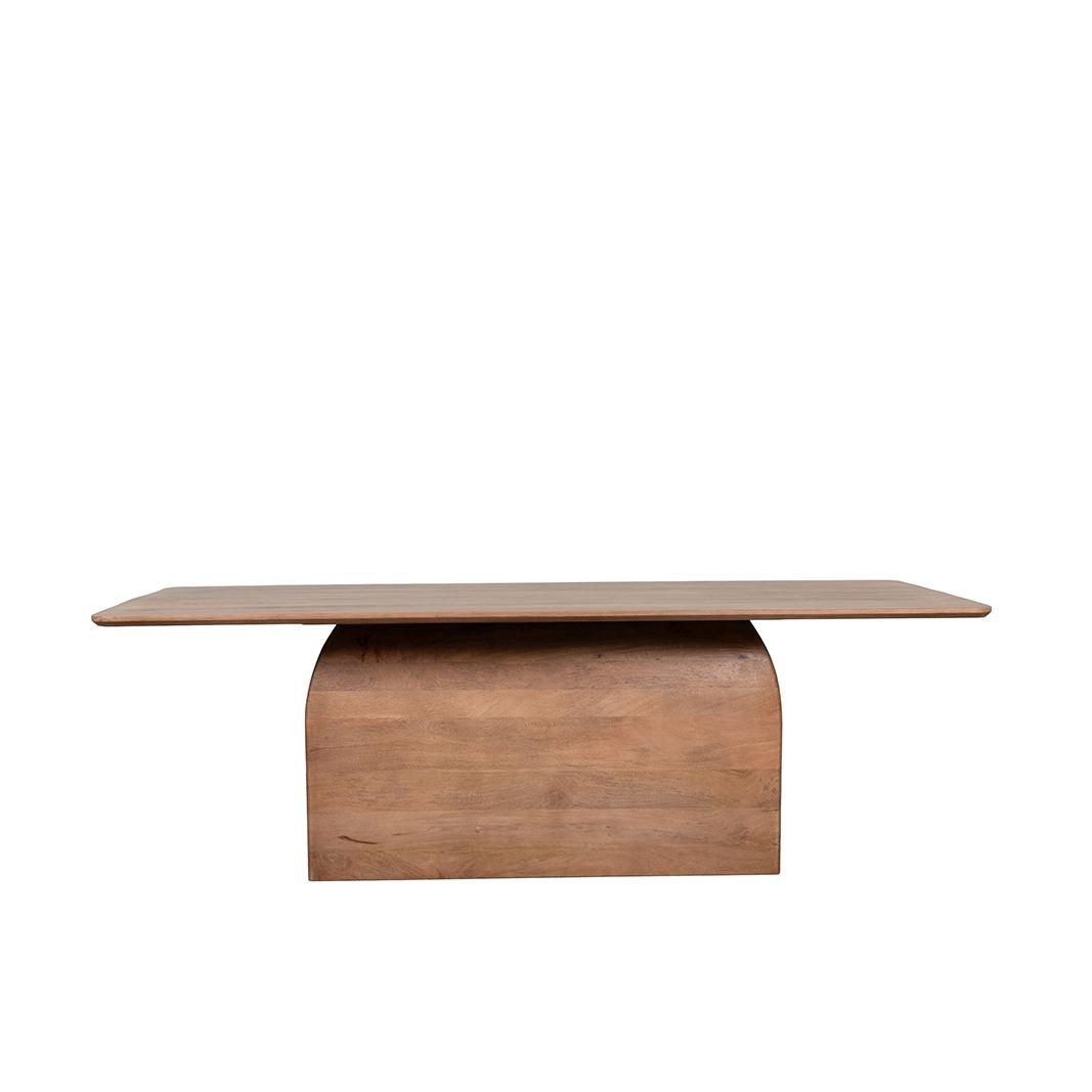  Eetkamertafel Owen - Nature Smooth - Mangohout - 200 cm - Rechthoek afbeelding 2