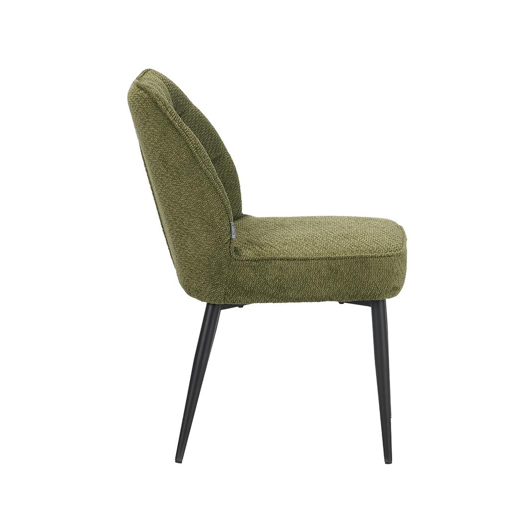  Eetkamerstoel Liam - Hunter - Egon - Zwart Metalen Frame afbeelding 3