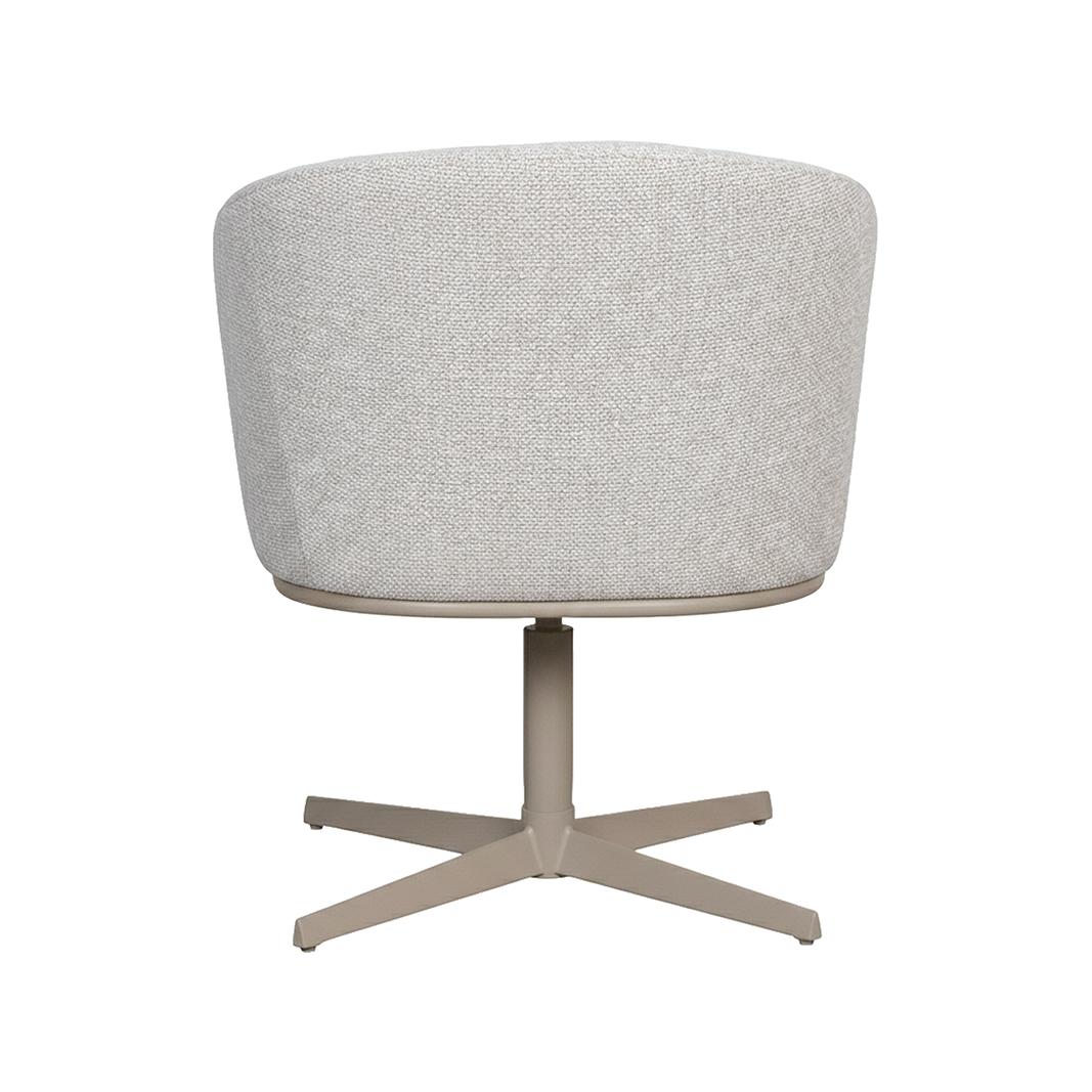  Eetkamerstoel Cannes - Naturel - Royal Boucle - Taupe Metalen Frame afbeelding 4