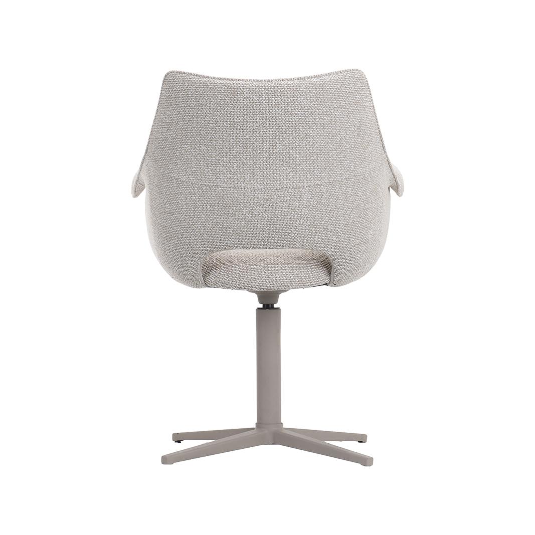  Eetkamerstoel Nozomi - Naturel - Royal Boucle - Taupe Metalen Frame afbeelding 6