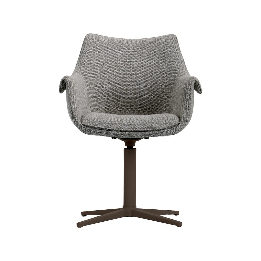  Eetkamerstoel Nozomi - Mushroom - Royal Boucle - Brons Metalen Frame afbeelding 3