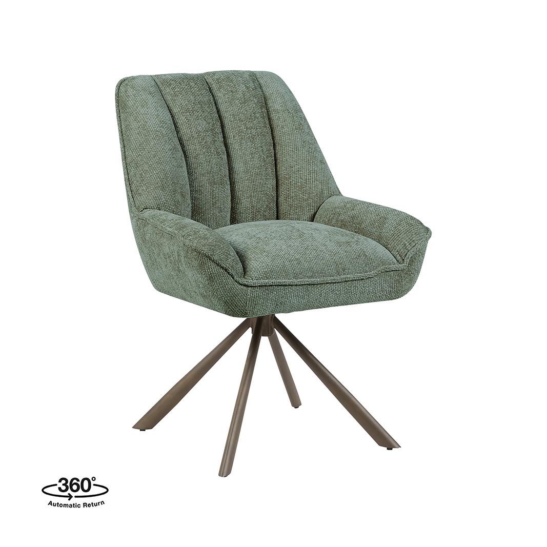  Eetkamerstoel Reims - Hunter - Haga - Brons Metalen Frame afbeelding 1