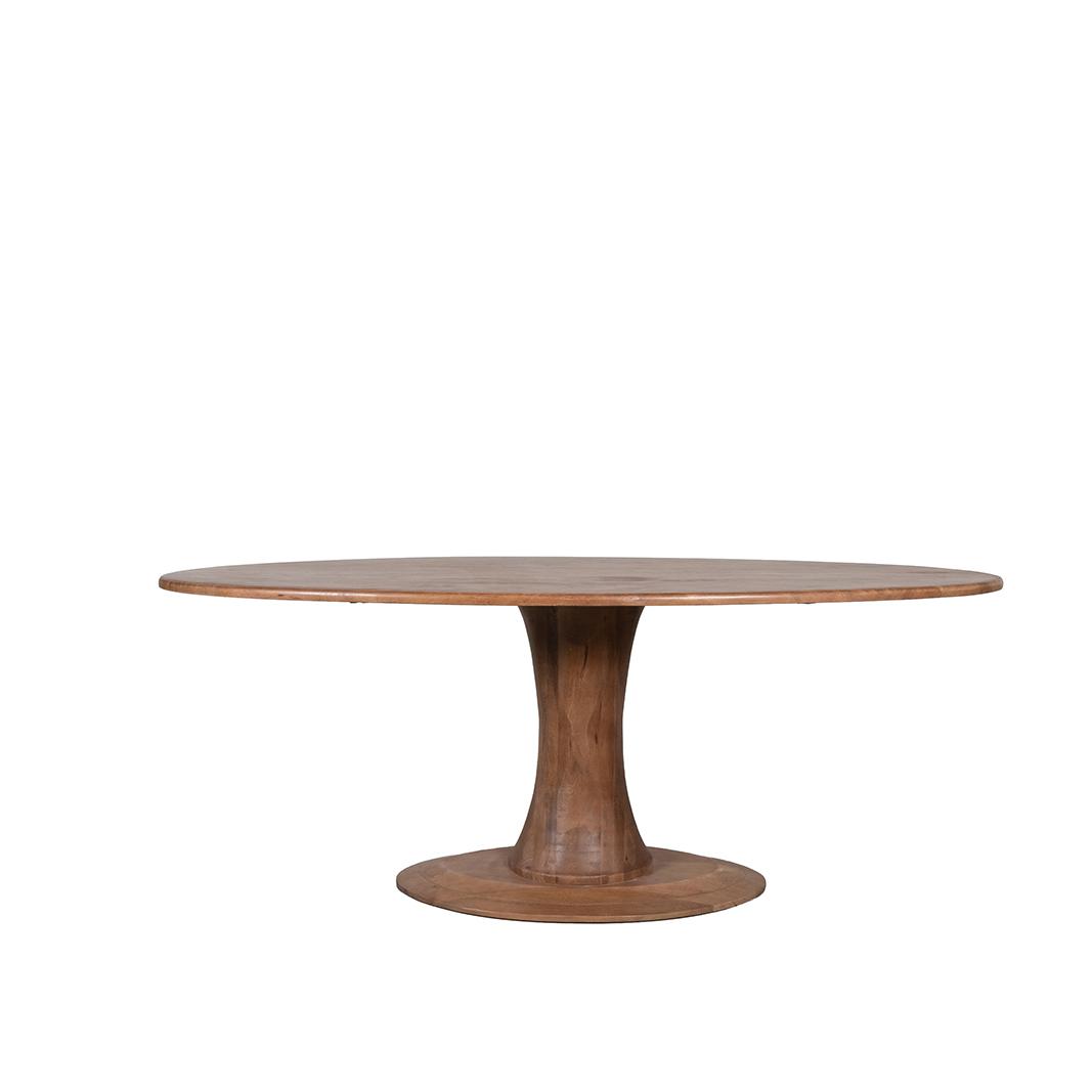  Eetkamertafel Craft - Nature Smooth - Mangohout - 200 cm - Ovaal afbeelding 2