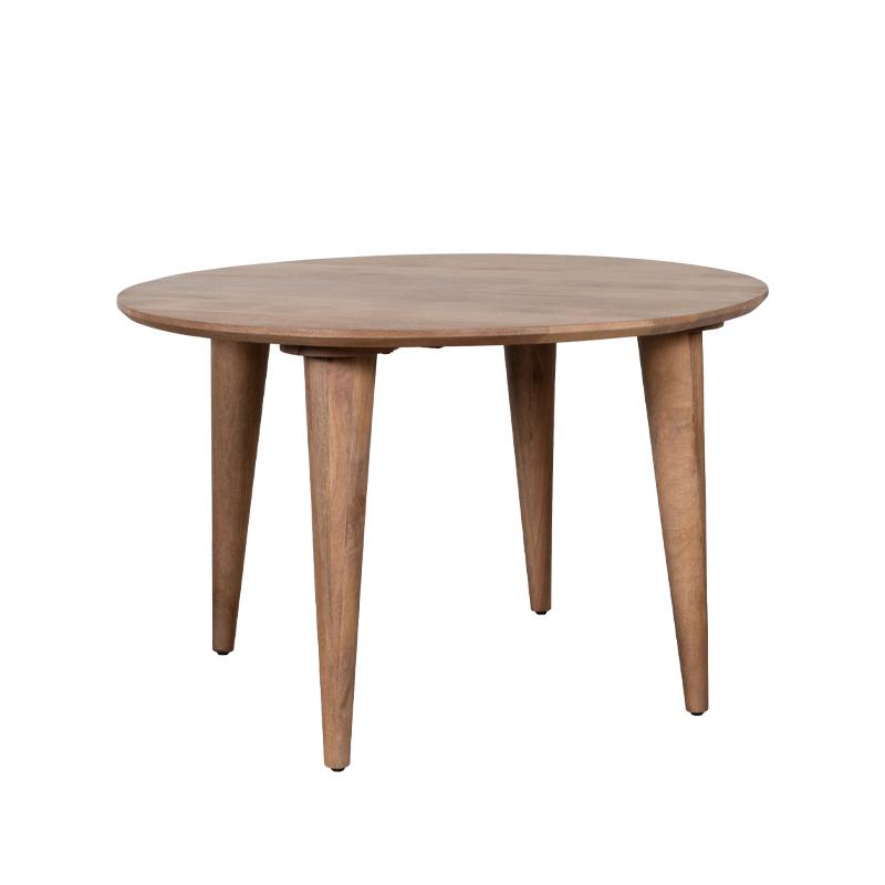  Eetkamertafel Fly - Nature Smooth - Mangohout - 120 cm - Rond afbeelding 3