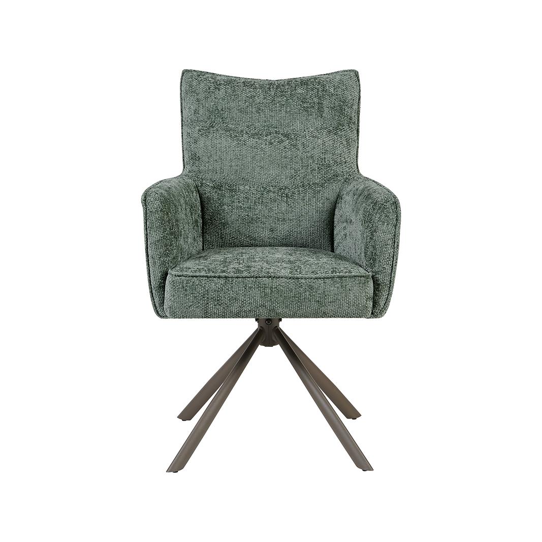  Eetkamerstoel Dubai - Hunter - Haga - Brons Metalen Frame afbeelding 3