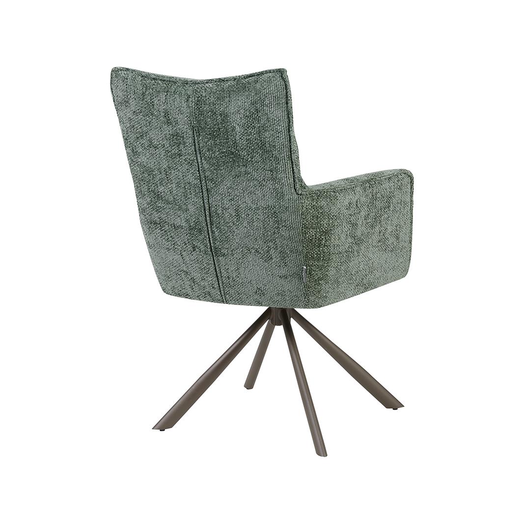  Eetkamerstoel Dubai - Hunter - Haga - Brons Metalen Frame afbeelding 5