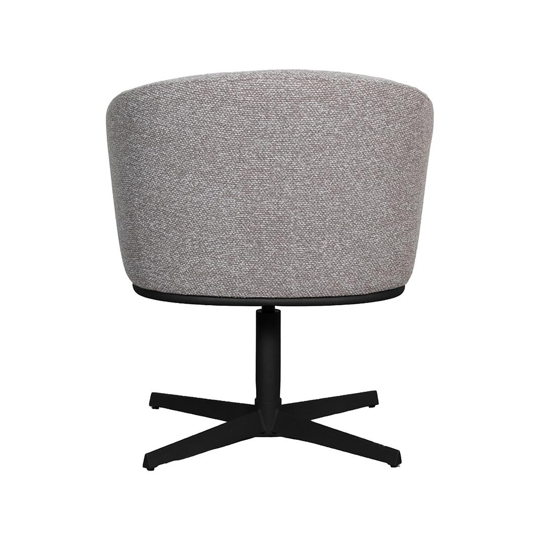  Eetkamerstoel Cannes - Mushroom - Royal Boucle - Zwart Metalen Frame afbeelding 5