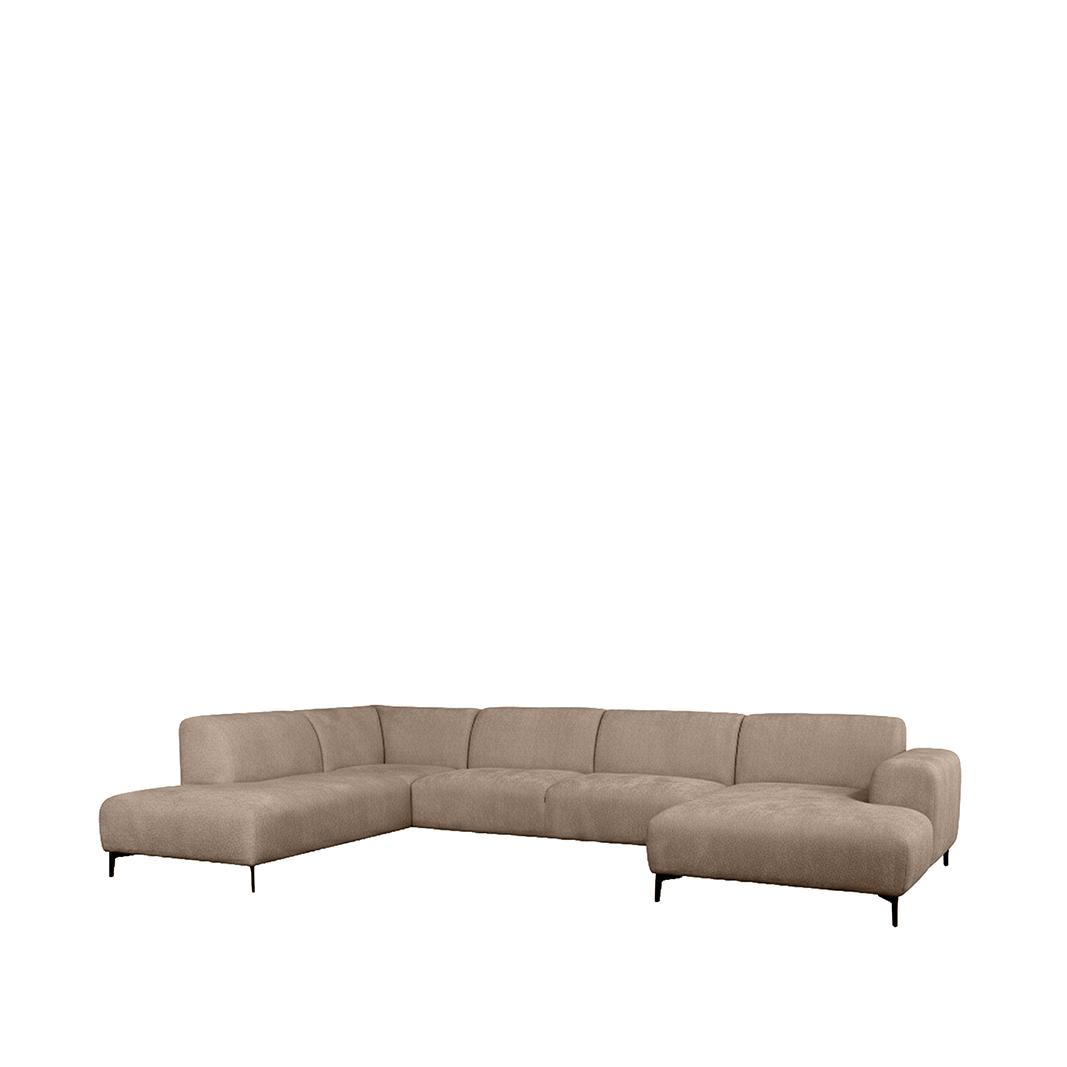  Hoekbank Merido - Taupe - Raven - Links Voorstaand afbeelding 2