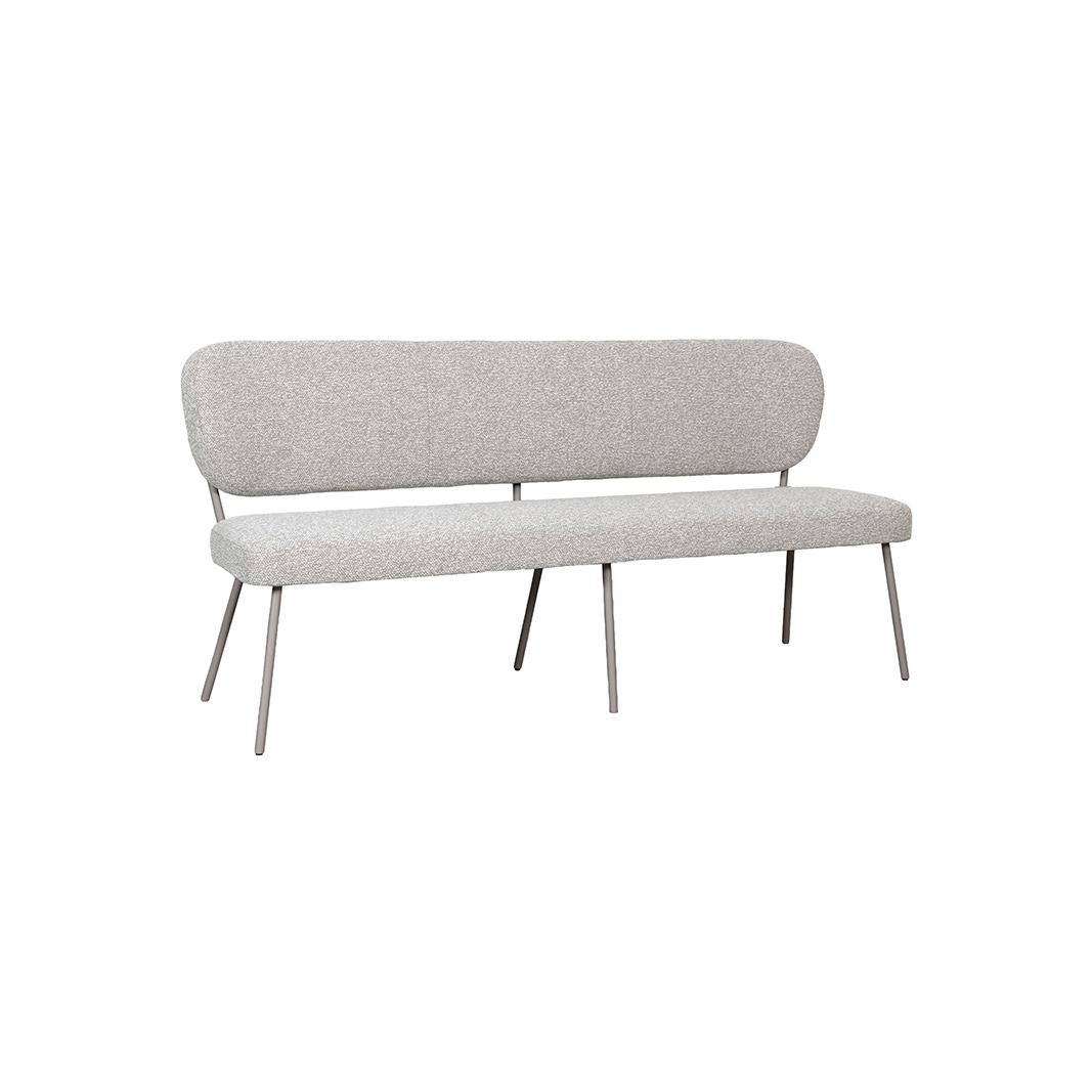  Eetkamerbank Singapore - Naturel - Royal Boucle - 160 cm afbeelding 1