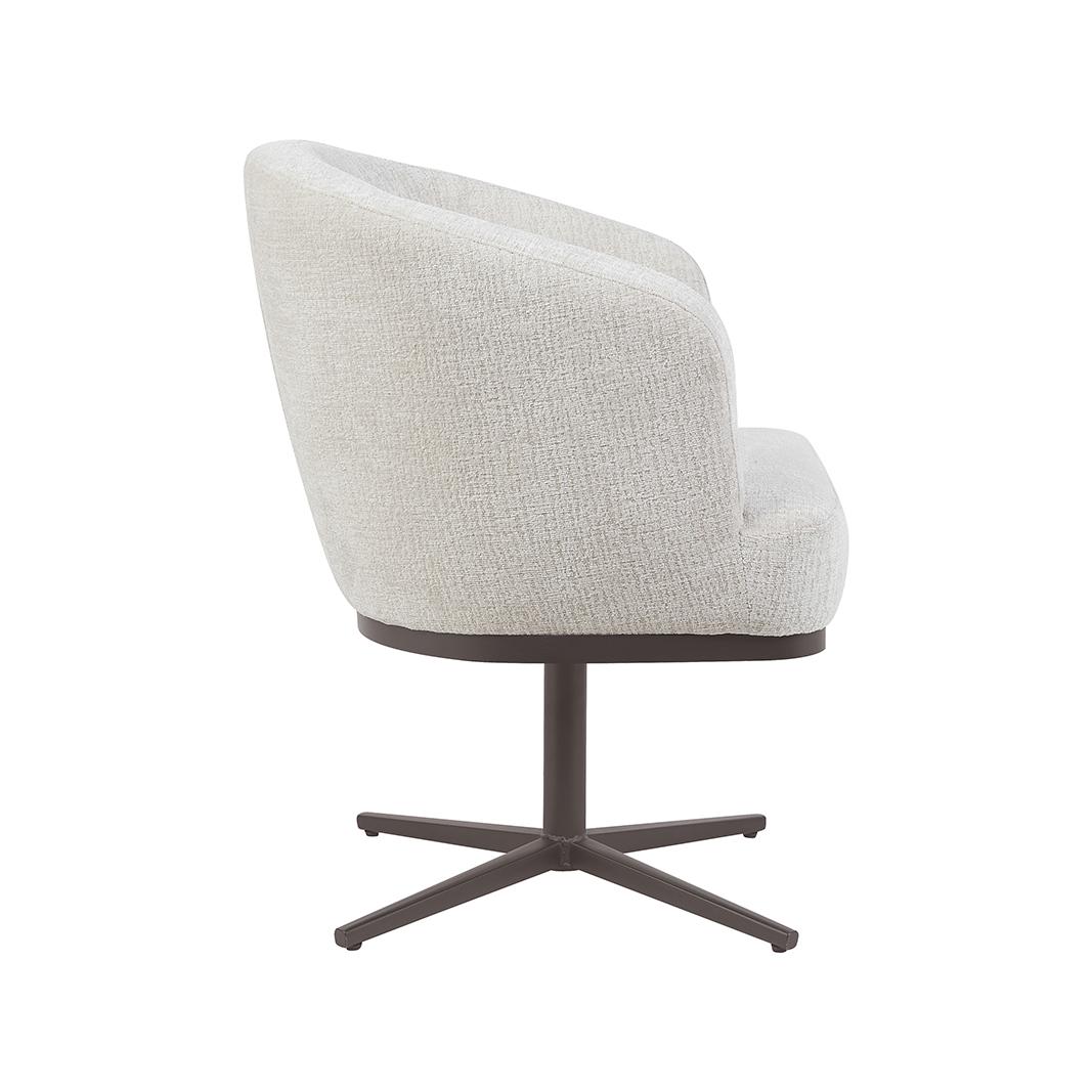  Eetkamerstoel Cannes - Naturel - Tresor - Brons Metalen Frame afbeelding 4