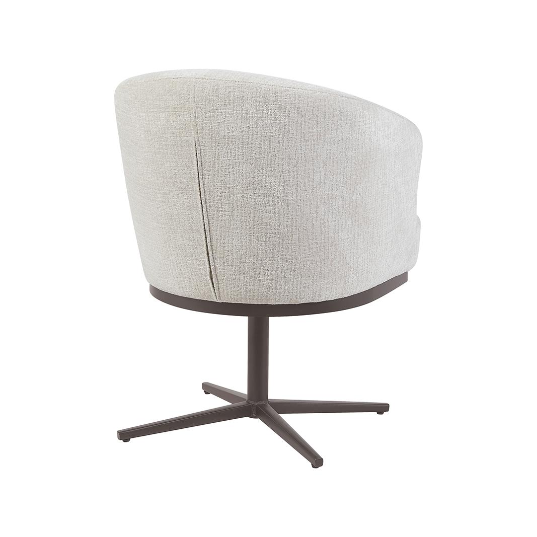  Eetkamerstoel Cannes - Naturel - Tresor - Brons Metalen Frame afbeelding 5