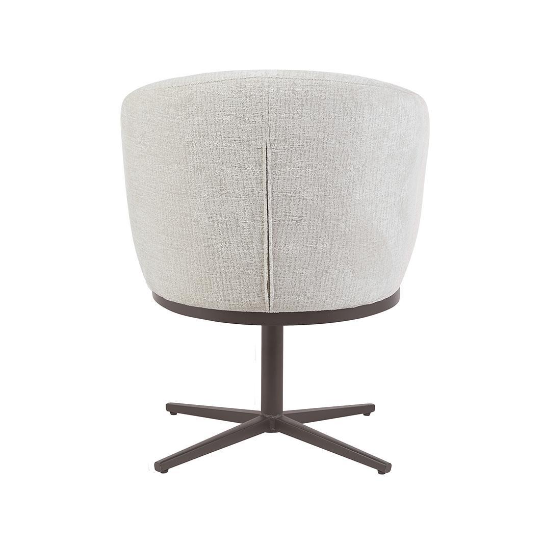  Eetkamerstoel Cannes - Naturel - Tresor - Brons Metalen Frame afbeelding 6