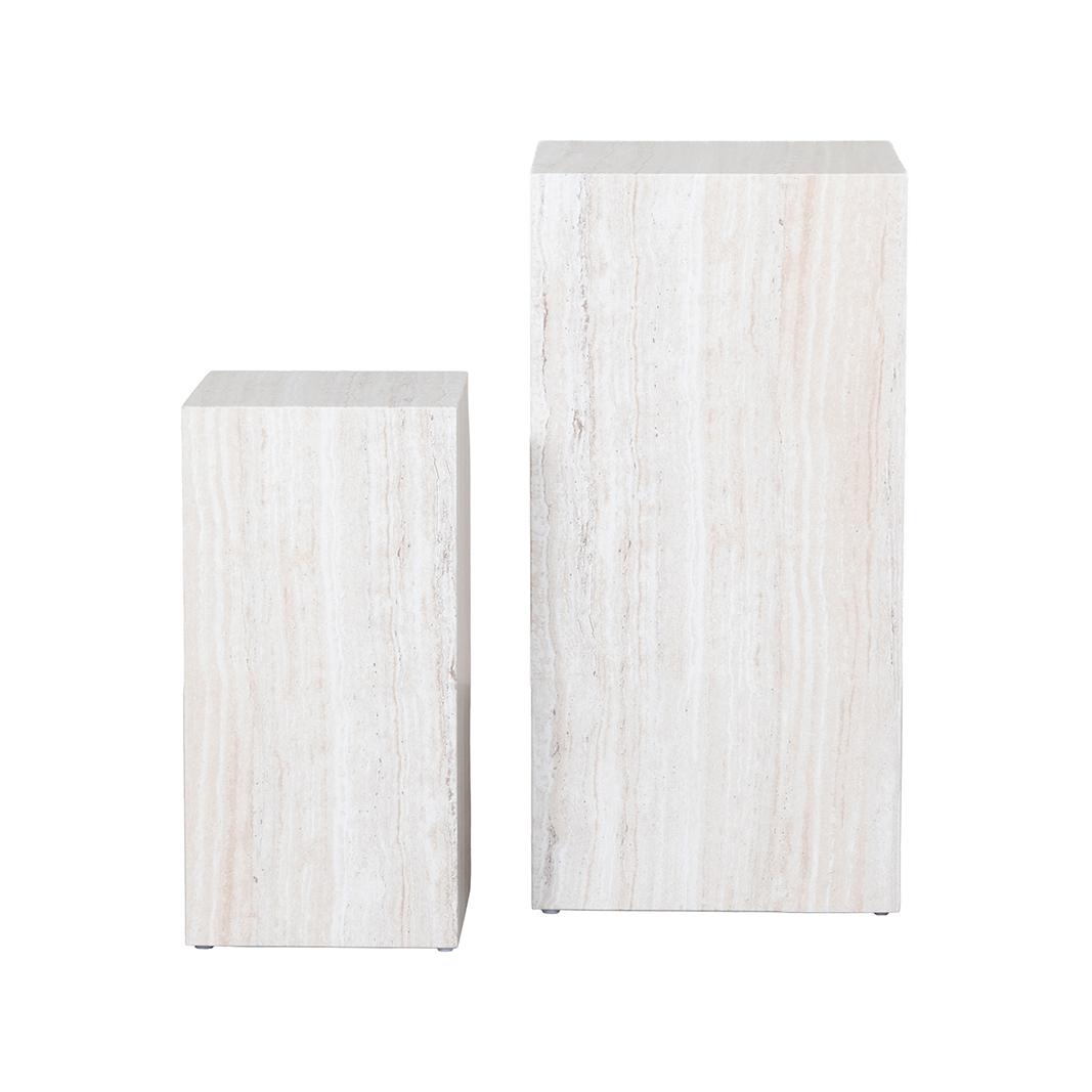  Salontafel Pedestal - Travertin - Travertin afbeelding 2