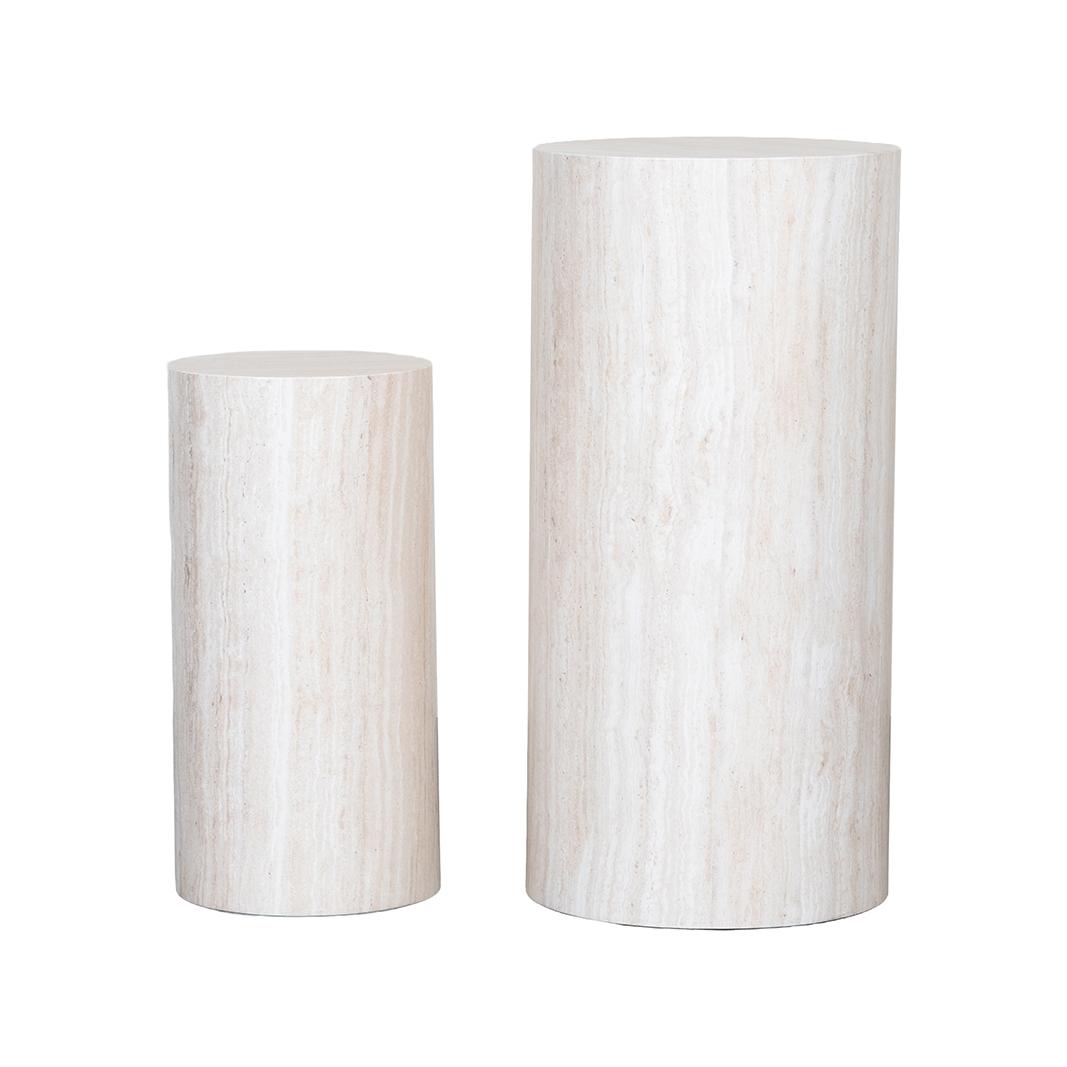  Salontafel Socle - Travertin - Travertin afbeelding 2