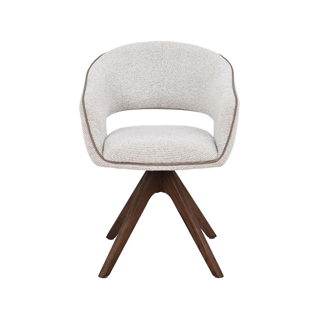  Eetkamerstoel Osuma - Naturel - Prestige - Walnoot Houten Frame afbeelding 2