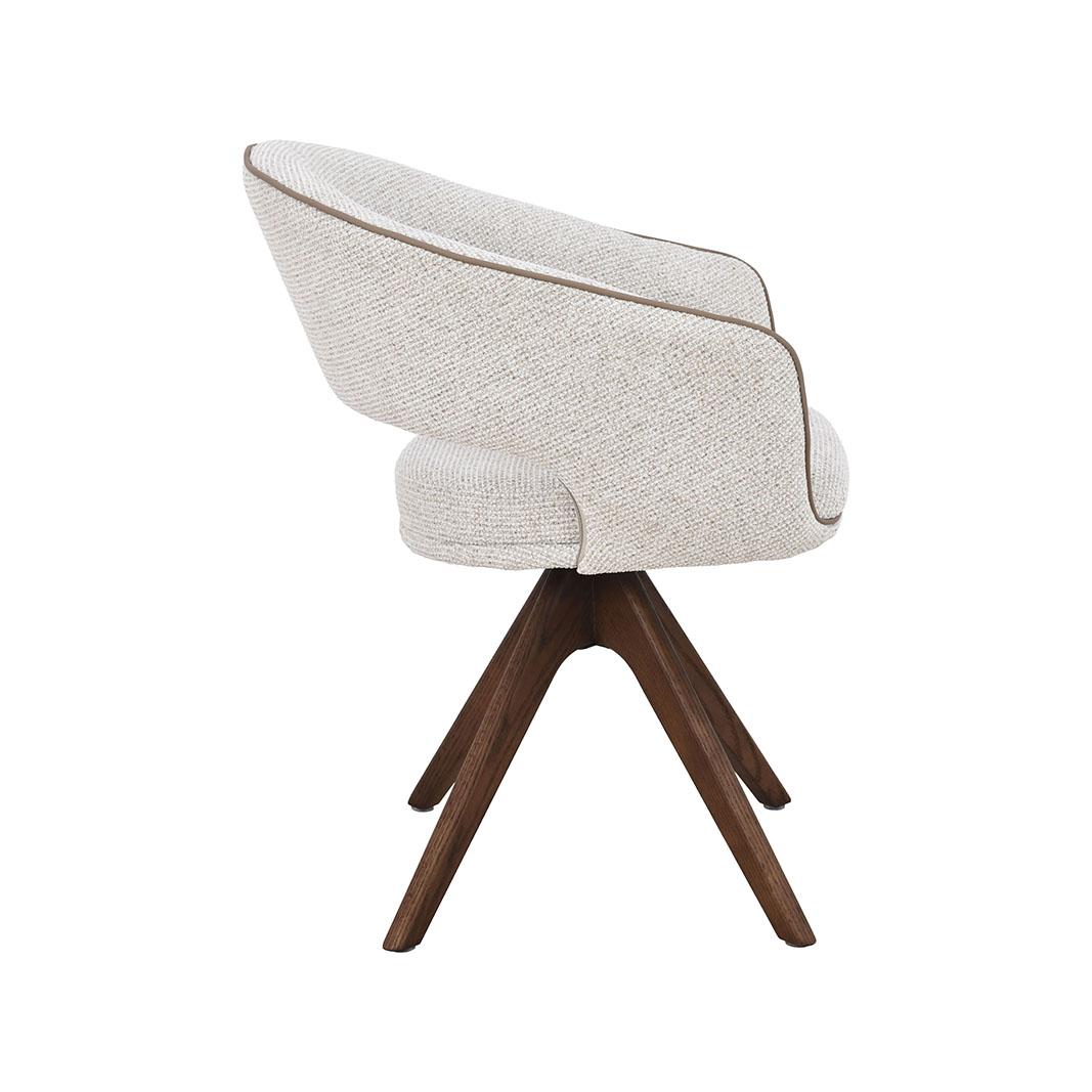  Eetkamerstoel Osuma - Naturel - Prestige - Walnoot Houten Frame afbeelding 3