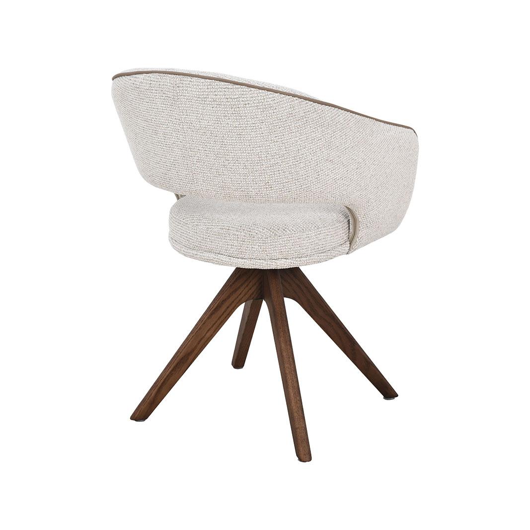  Eetkamerstoel Osuma - Naturel - Prestige - Walnoot Houten Frame afbeelding 4