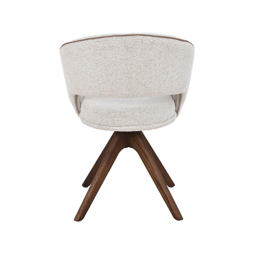  Eetkamerstoel Osuma - Naturel - Prestige - Walnoot Houten Frame afbeelding 5