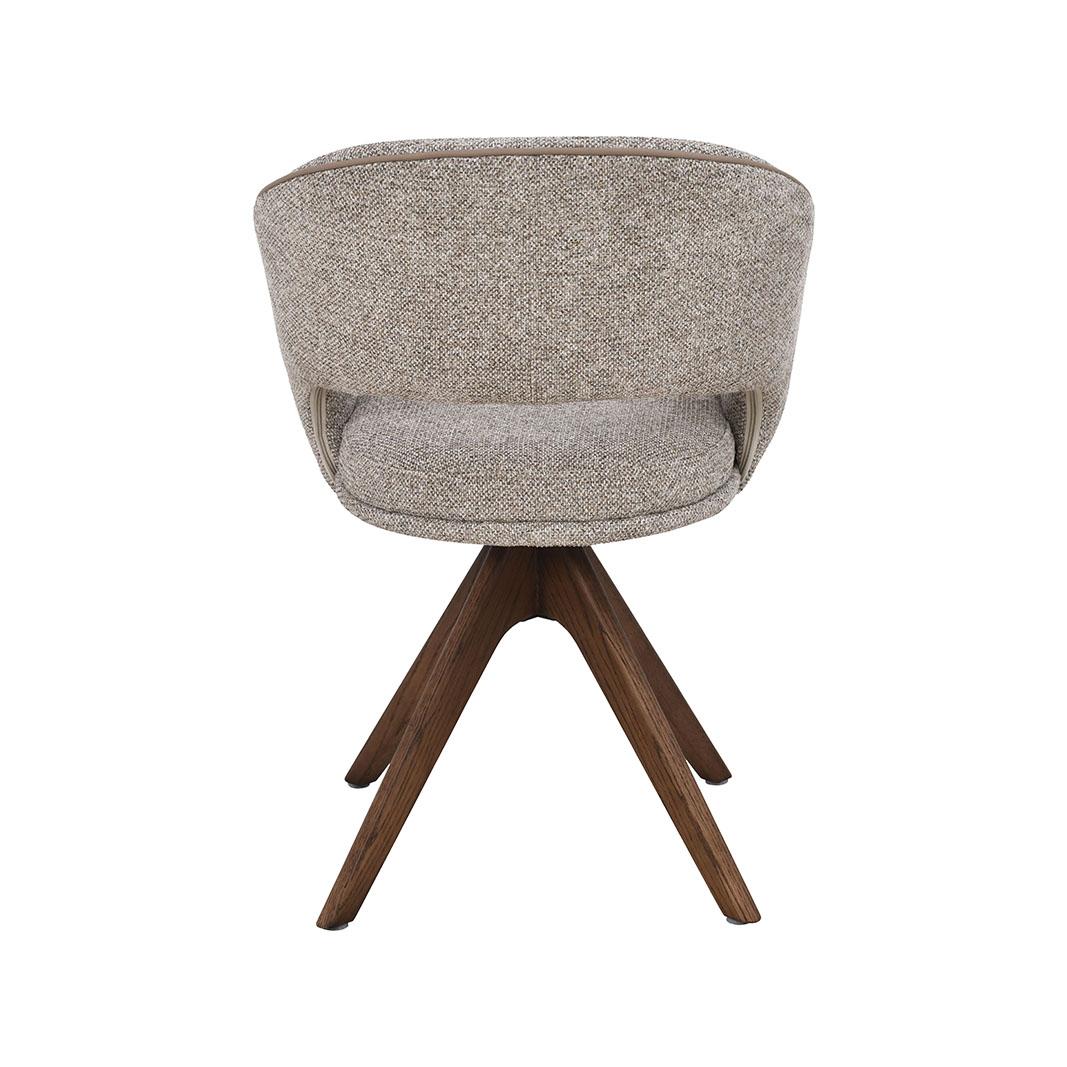  Eetkamerstoel Osuma - Beige - Prestige - Walnoot Houten Frame afbeelding 5