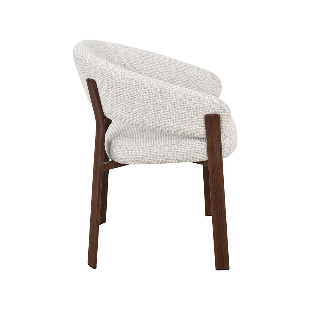  Eetkamerstoel Sato - Naturel - Prestige - Walnoot Houten Frame afbeelding 3