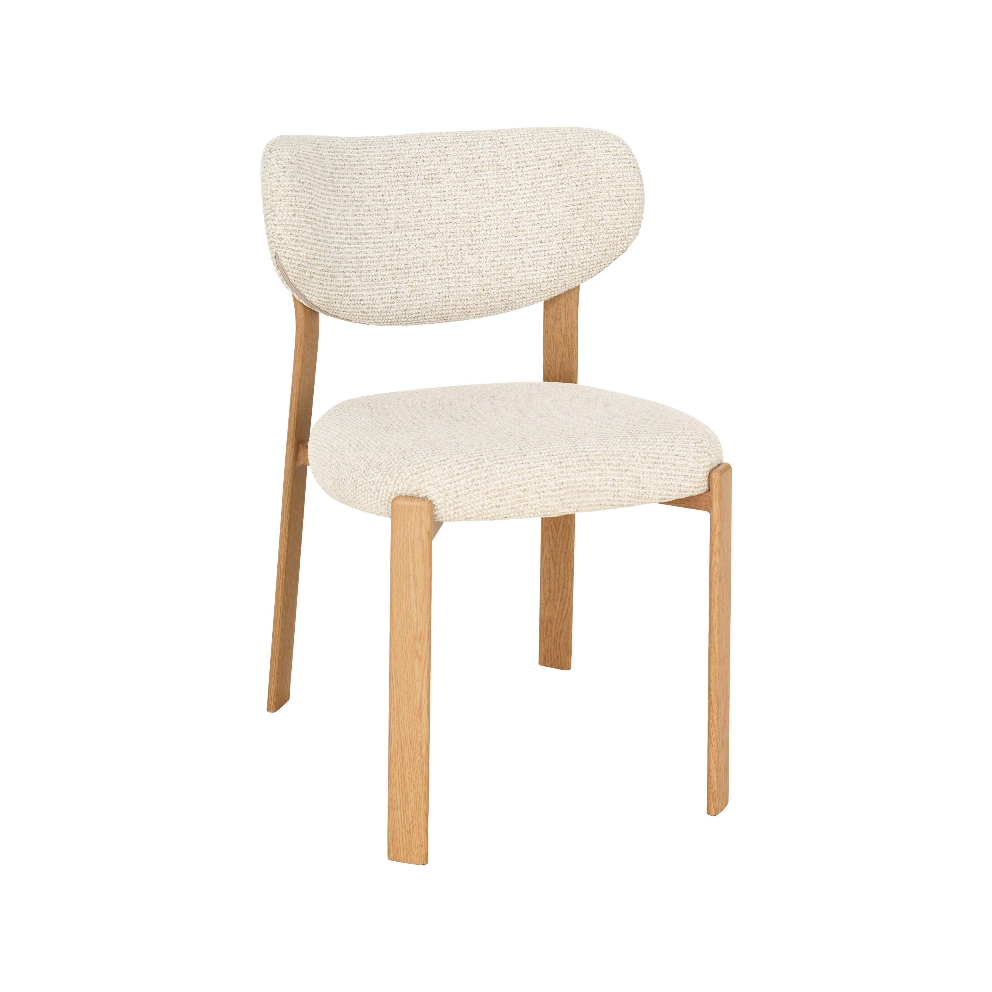  Eetkamerstoel Mika - Naturel - Prestige - Naturel Houtlook Metaal afbeelding 1