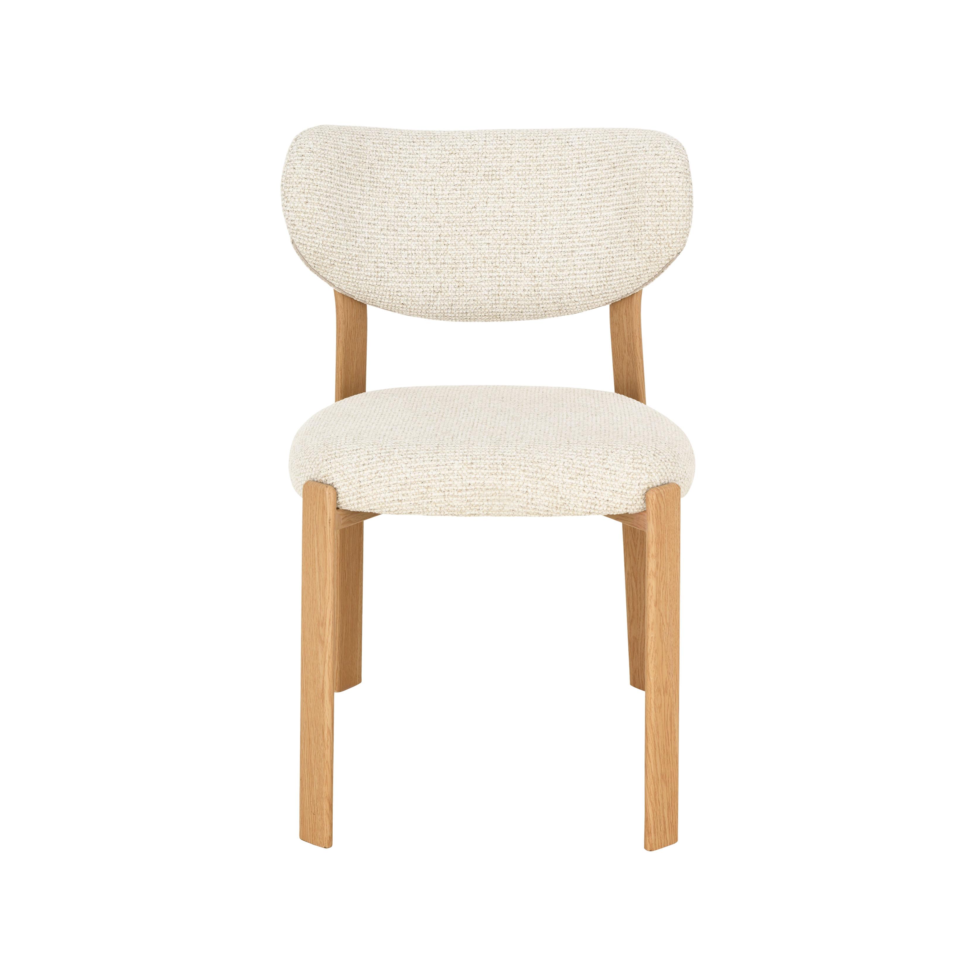  Eetkamerstoel Mika - Naturel - Prestige - Naturel Houtlook Metaal afbeelding 2