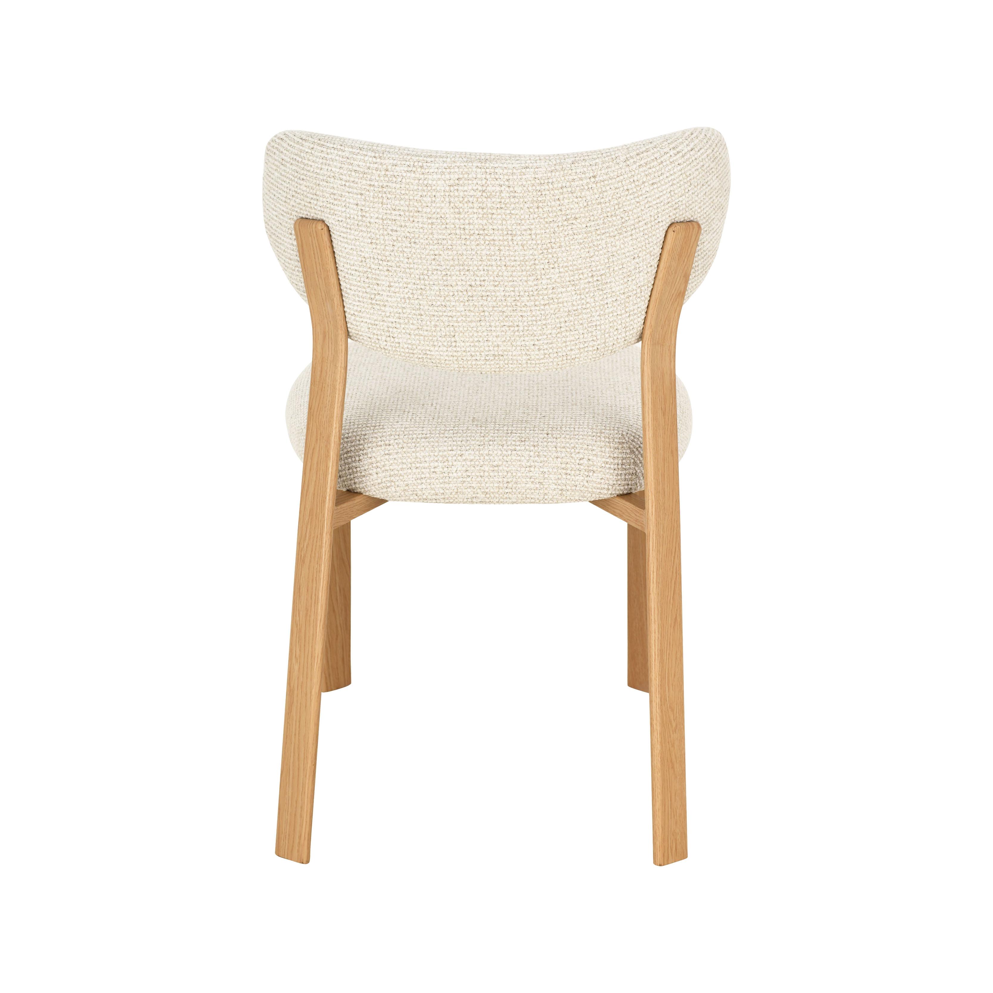  Eetkamerstoel Mika - Naturel - Prestige - Naturel Houtlook Metaal afbeelding 5