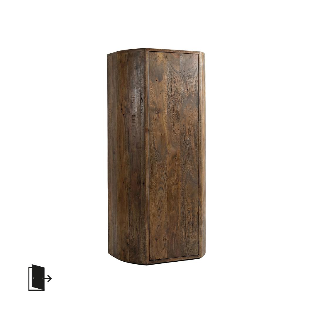  Bergkast Saya - Espresso - Mangohout - 140 cm - Rechts afbeelding 1