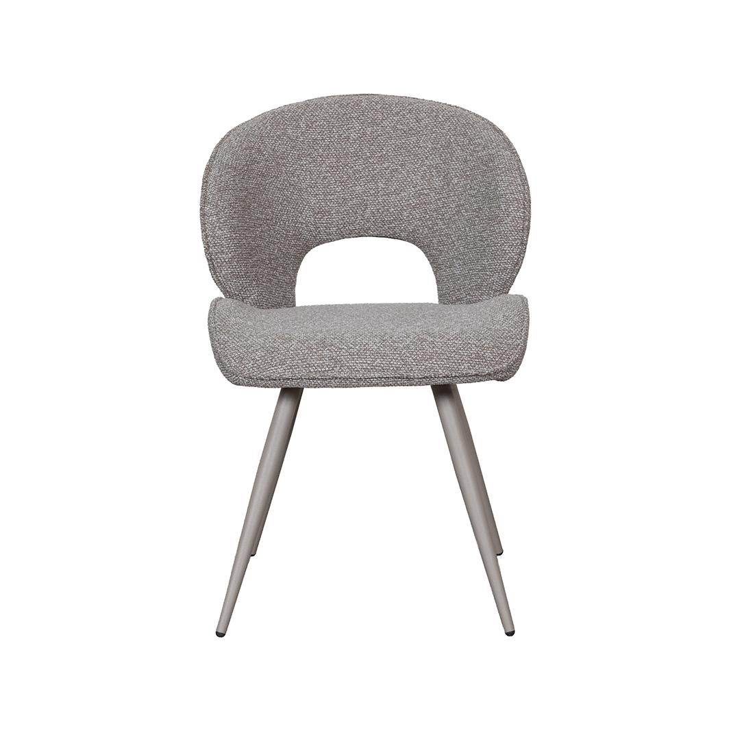  Eetkamerstoel Sakura - Mushroom - Royal Boucle - Taupe Metalen Frame afbeelding 2