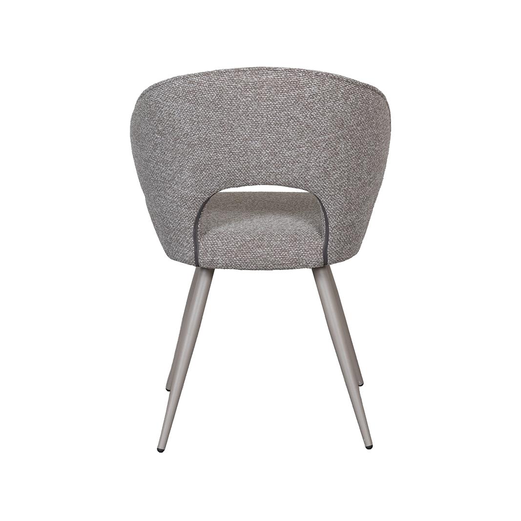  Eetkamerstoel Sakura - Mushroom - Royal Boucle - Taupe Metalen Frame afbeelding 4