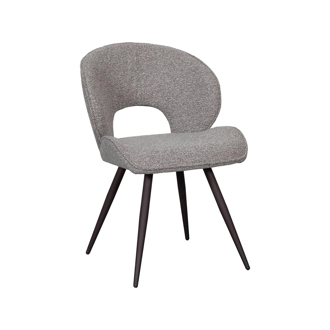  Eetkamerstoel Sakura - Mushroom - Royal Boucle - Brons Metalen Frame afbeelding 2