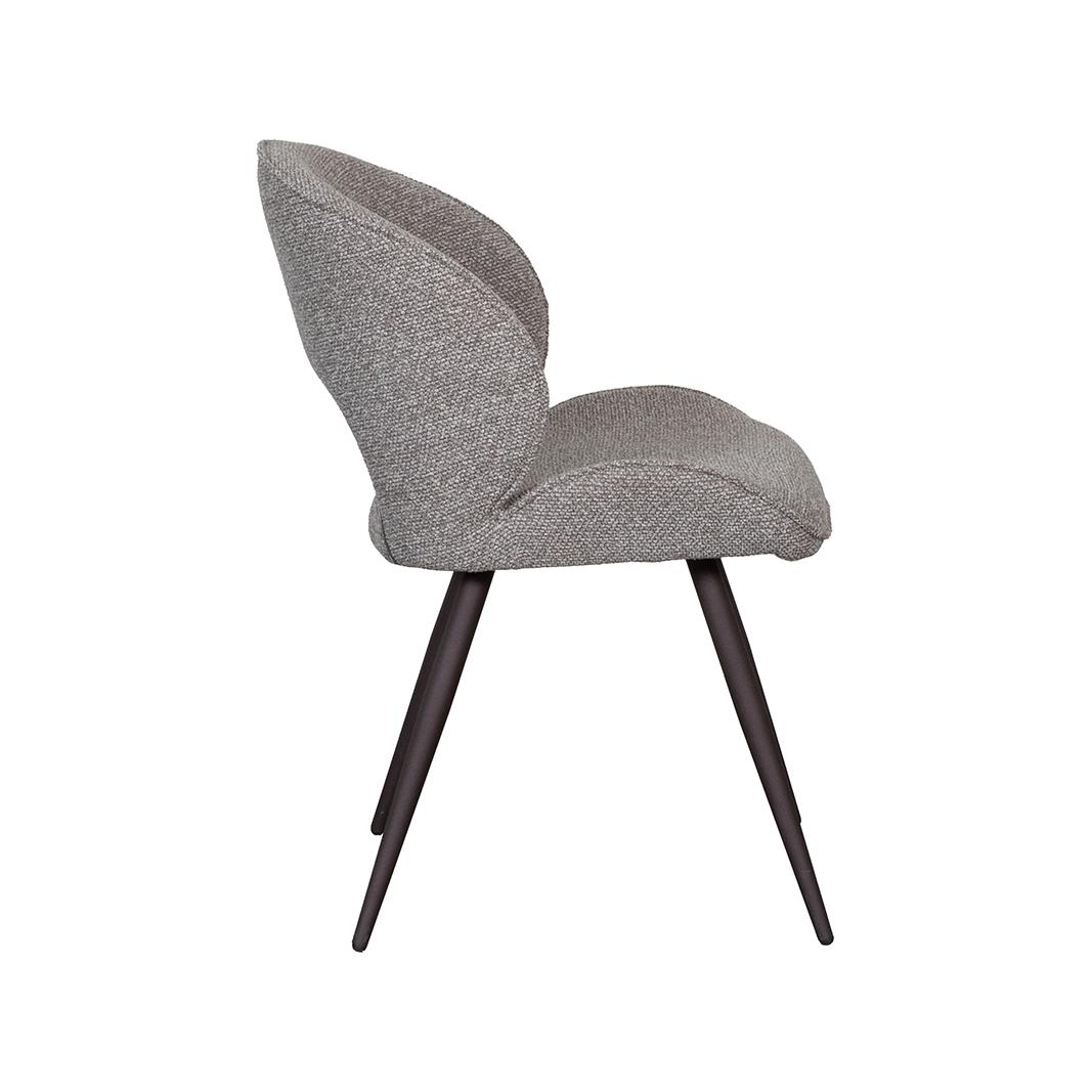  Eetkamerstoel Sakura - Mushroom - Royal Boucle - Brons Metalen Frame afbeelding 4