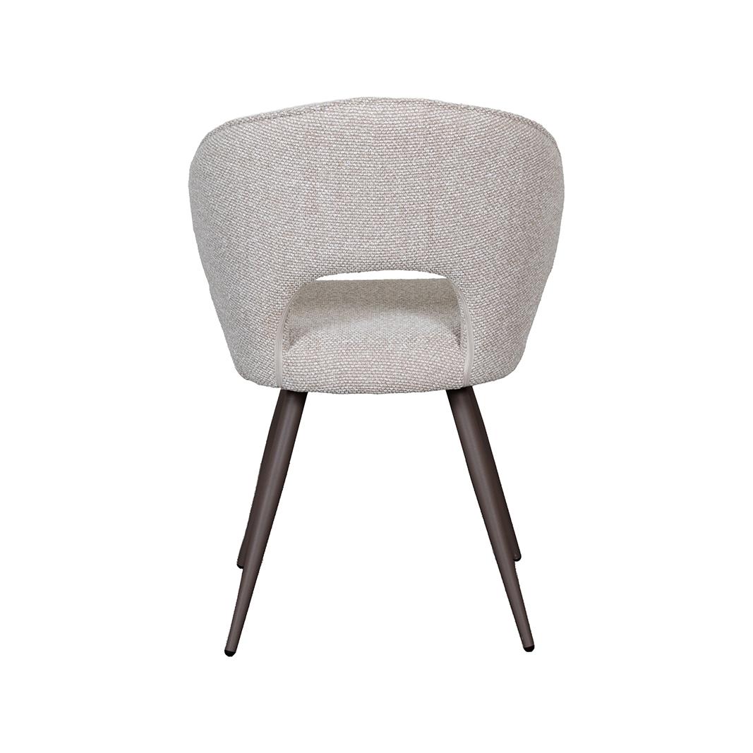  Eetkamerstoel Sakura - Naturel - Royal Boucle - Brons Metalen Frame afbeelding 4