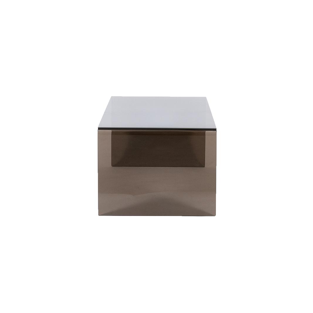  Salontafel Petal - Smoked Brown - Glas afbeelding 3