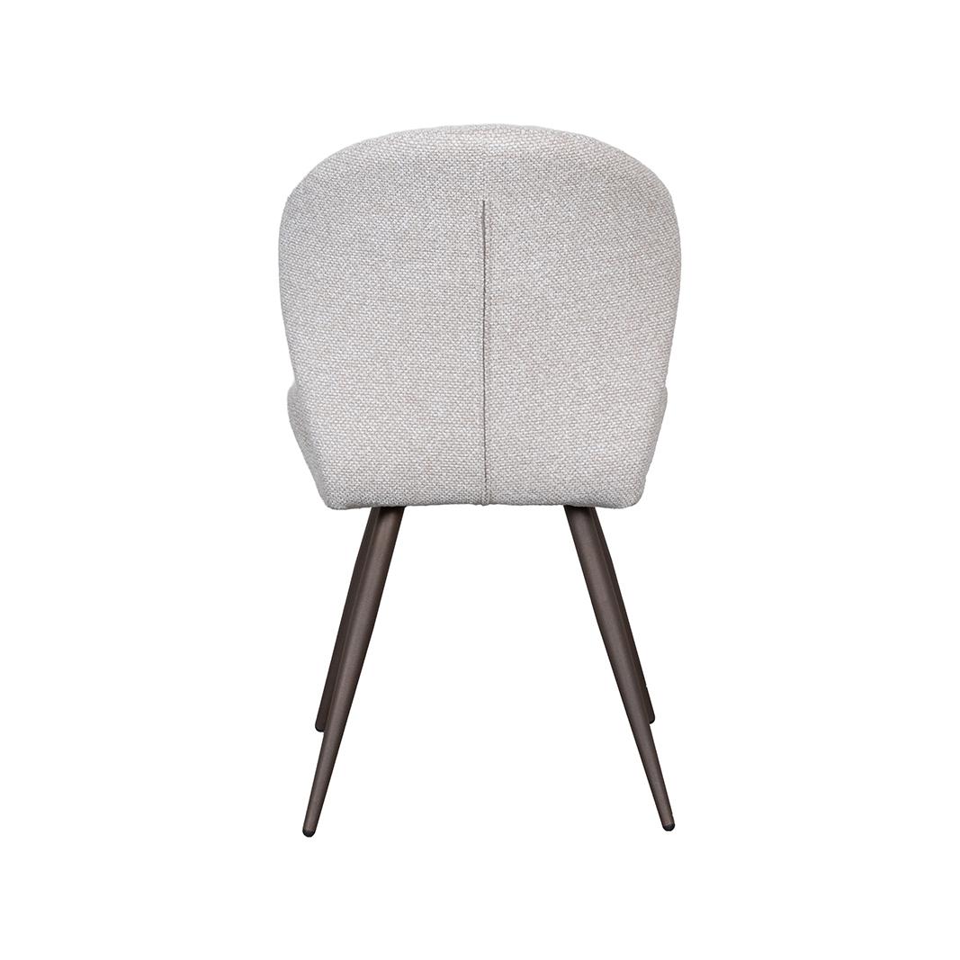  Eetkamerstoel Sil - Naturel - Royal Boucle - Brons Metalen Frame afbeelding 4