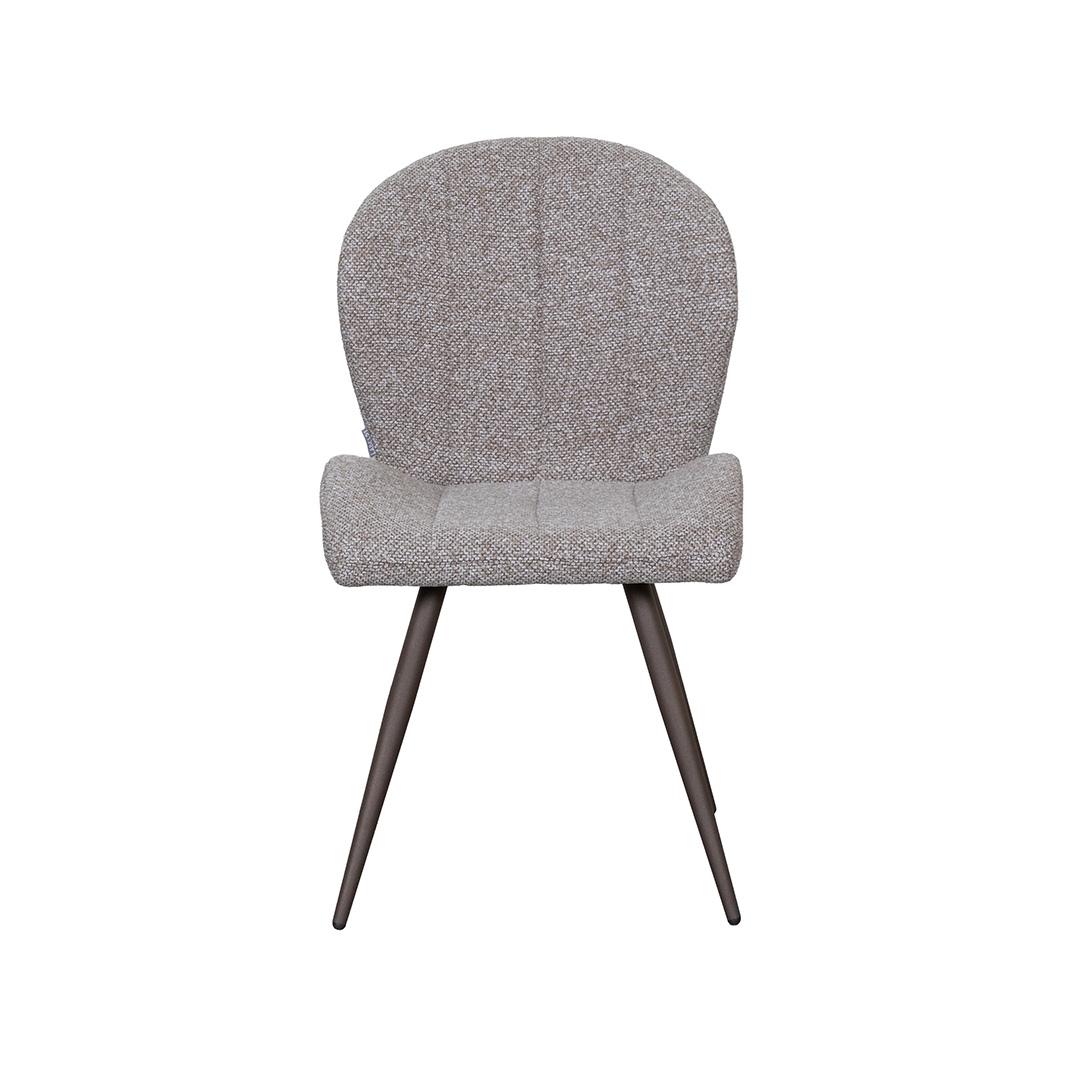  Eetkamerstoel Sil - Mushroom - Royal Boucle - Brons Metalen Frame afbeelding 3