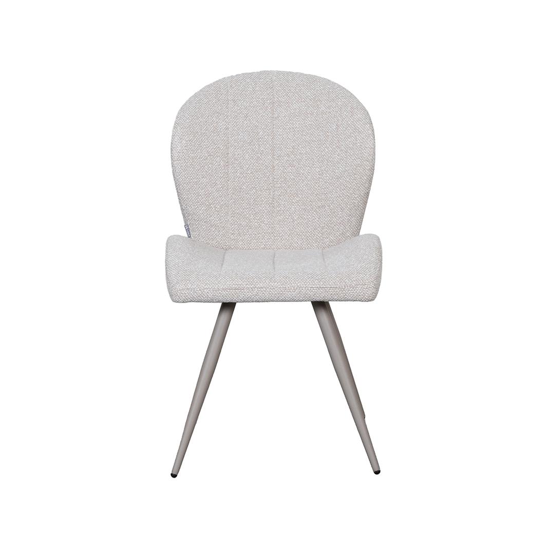  Eetkamerstoel Sil - Naturel - Royal Boucle - Taupe Metalen Frame afbeelding 2